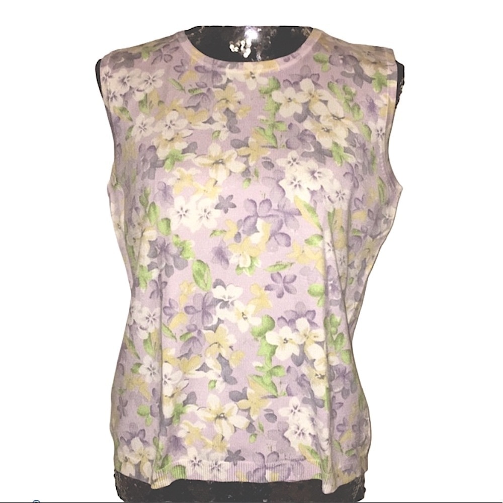 EUC Pendleton | floral print sleeveless sweater